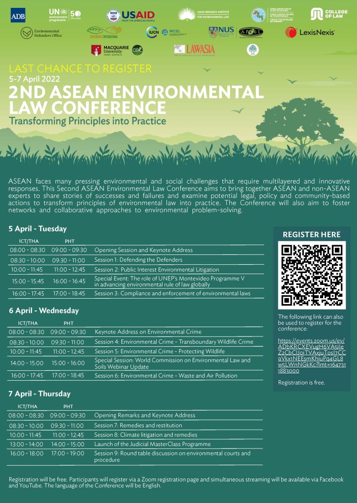 Second ASEAN Environmental Law Conference AsiaPacific Centre for