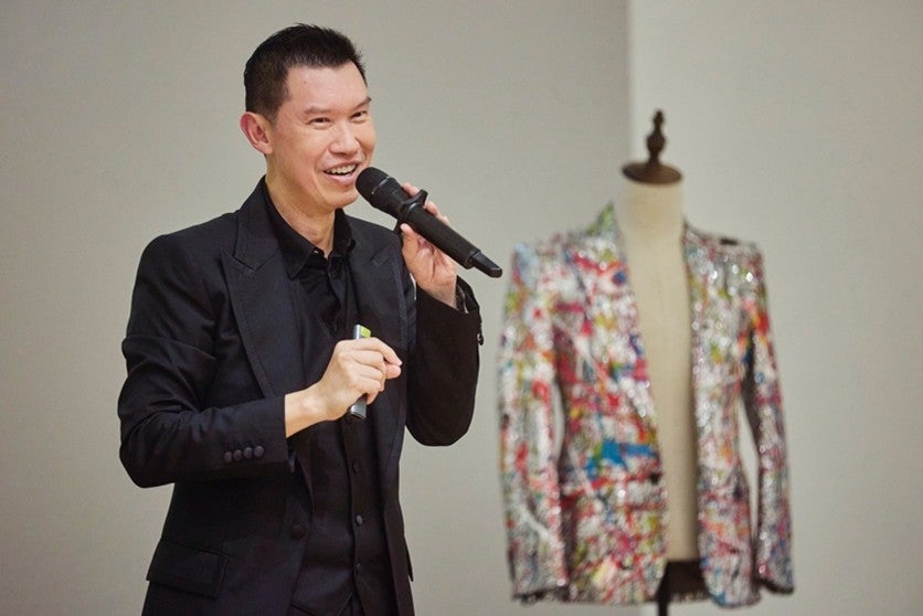 Prof David Tan explaining the limits of copyright protection for a Jackson Pollock painting and consequently its permissible copying by Dolce & Gabbana reproduced on a sequinned blazer