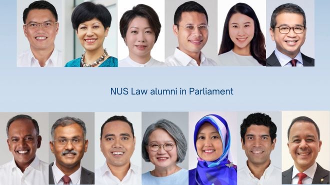 NUS Law alumni in Singapore’s 15th Parliament 660 x 370